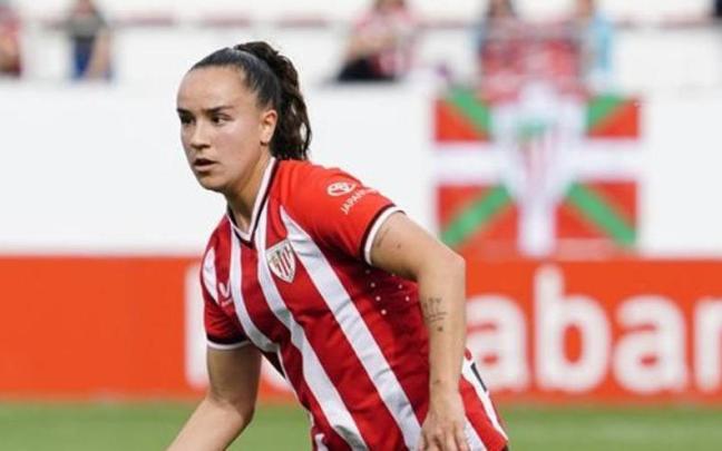 Nerea Nevado durante un partido con el Athletic / DEIA