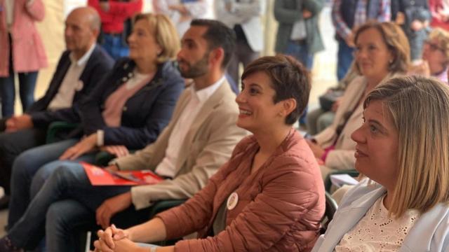 La ministra de Vivienda, Isabel Rodríguez, en un acto político el pasado martes en Llanes.