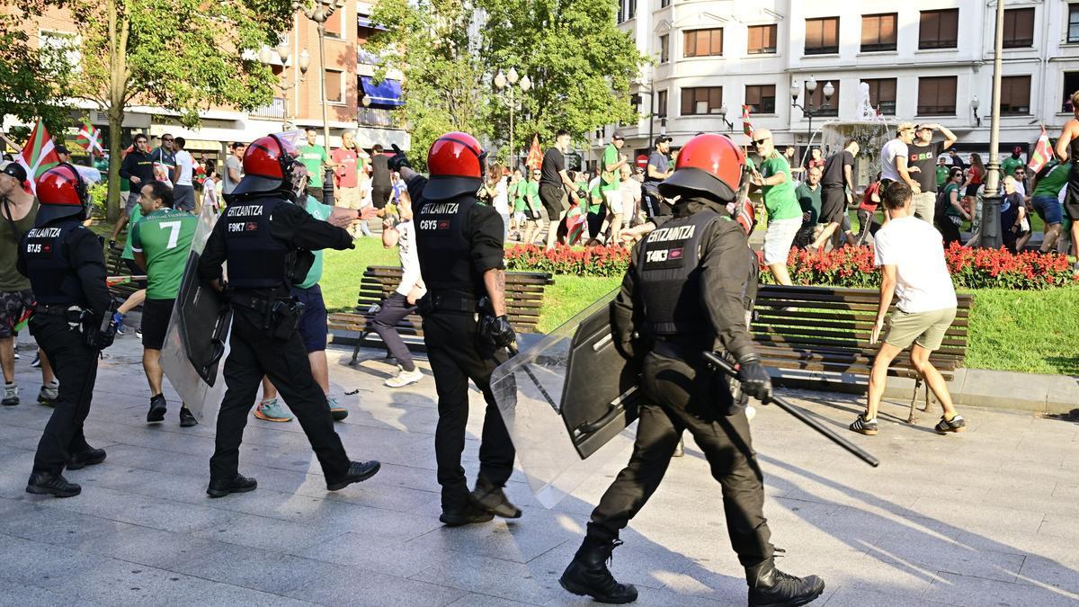 En imágenes: manifestación en Bilbao para reivindicar la oficialización de la Euskal Selekzioa