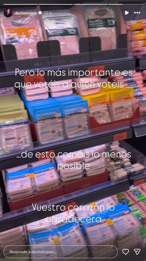 Historia de Aurelio Rojas en Instagram