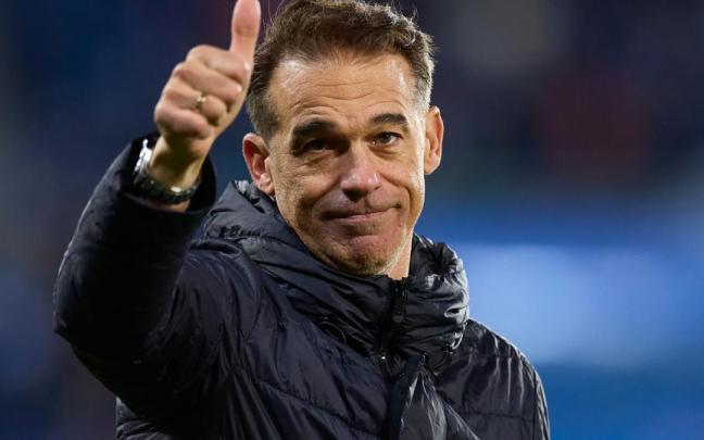 Luis Garcia Plaza, durante su etapa en el Alavés.