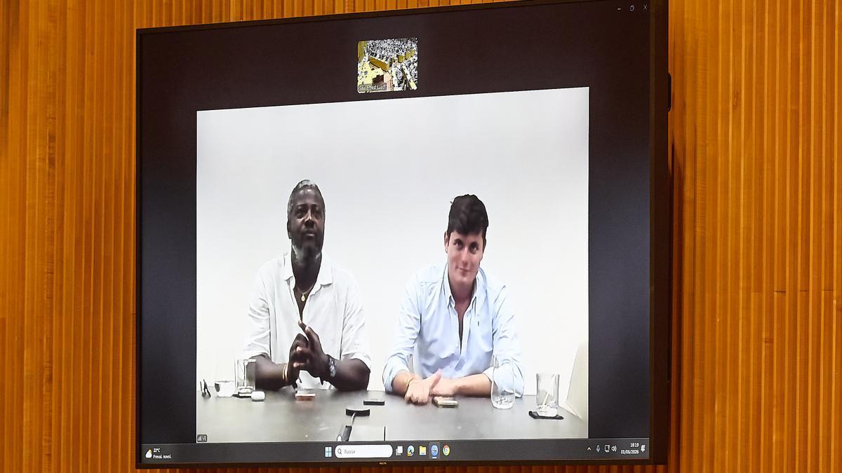 Bertrand Ndongo y Vito Quiles participan de forma telemática en las jornadas sobre libertad de expresión, en el Congreso de los Diputados.