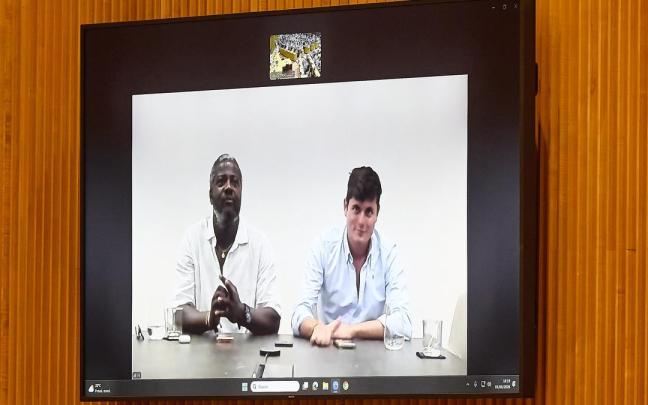 Bertrand Ndongo y Vito Quiles participan de forma telemática en las jornadas sobre libertad de expresión, en el Congreso de los Diputados.