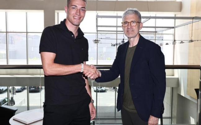 Luca Sucic y Roberto Olabe. / REAL SOCIEDAD TWITTER