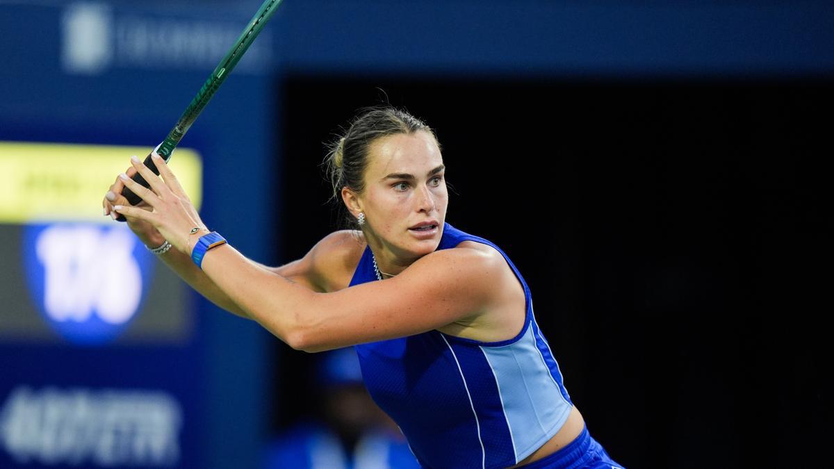 Sabalenka, en acción durante el torneo de Toronto.