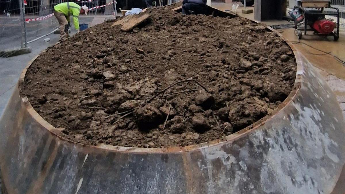 La nueva zona verde de Barren Plaza con forma de Gabarra.