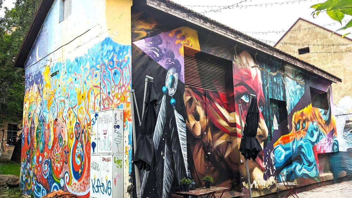 Aspecto hippie en el barrio Uzupis.