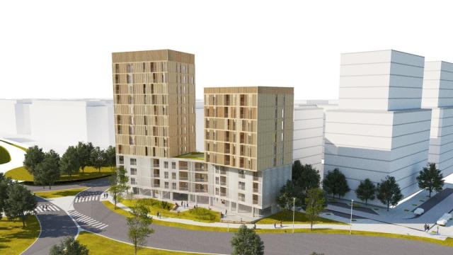 Imagen general de como quedaria el barrio de Riberas de Loiola con los 83 apartamentos proyectados / Gobierno Vasco