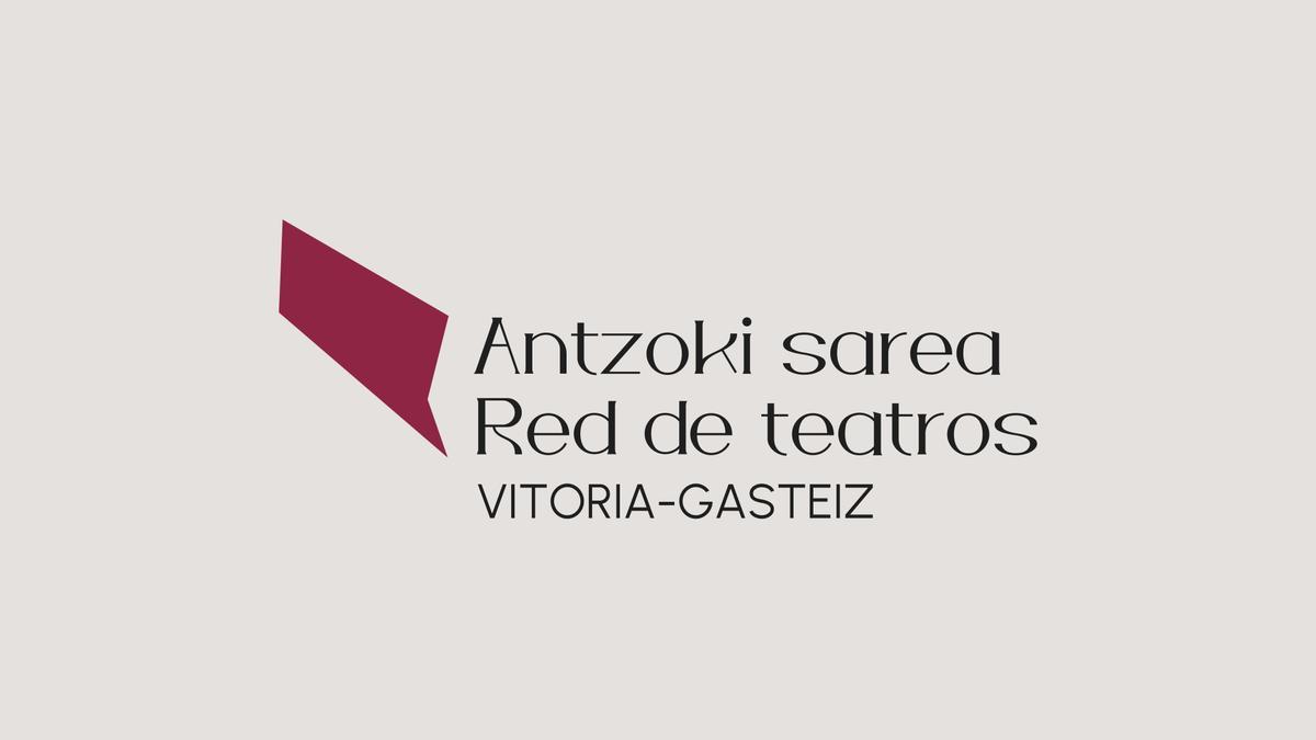 El diseño del logotipo cuenta con una figura geométrica que surge de la unión de los puntos en los que se ubican los cinco teatros en el mapa de Vitoria