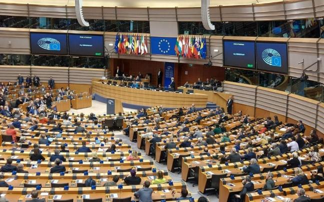 Una sesión en el Parlamento Europeo en Bruselas Una sesión en el Parlamento Europeo en Bruselas