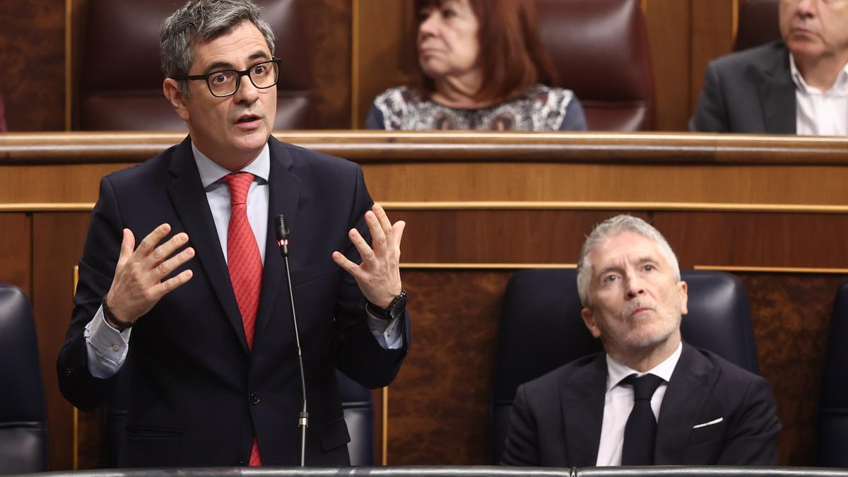 El ministro de la Presidencia, Justicia y Relaciones con las Cortes, Félix Bolaños