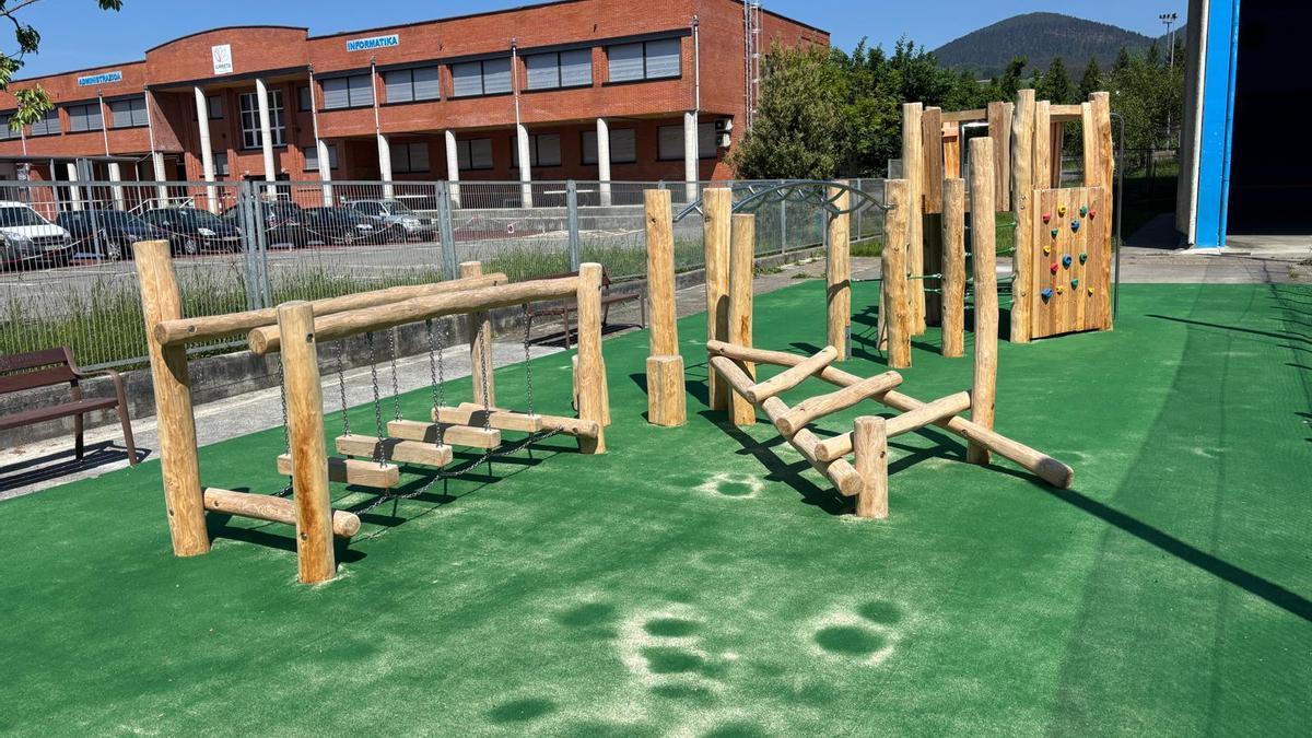 Imagen del nuevo espacio recreativo de Maiztegi.