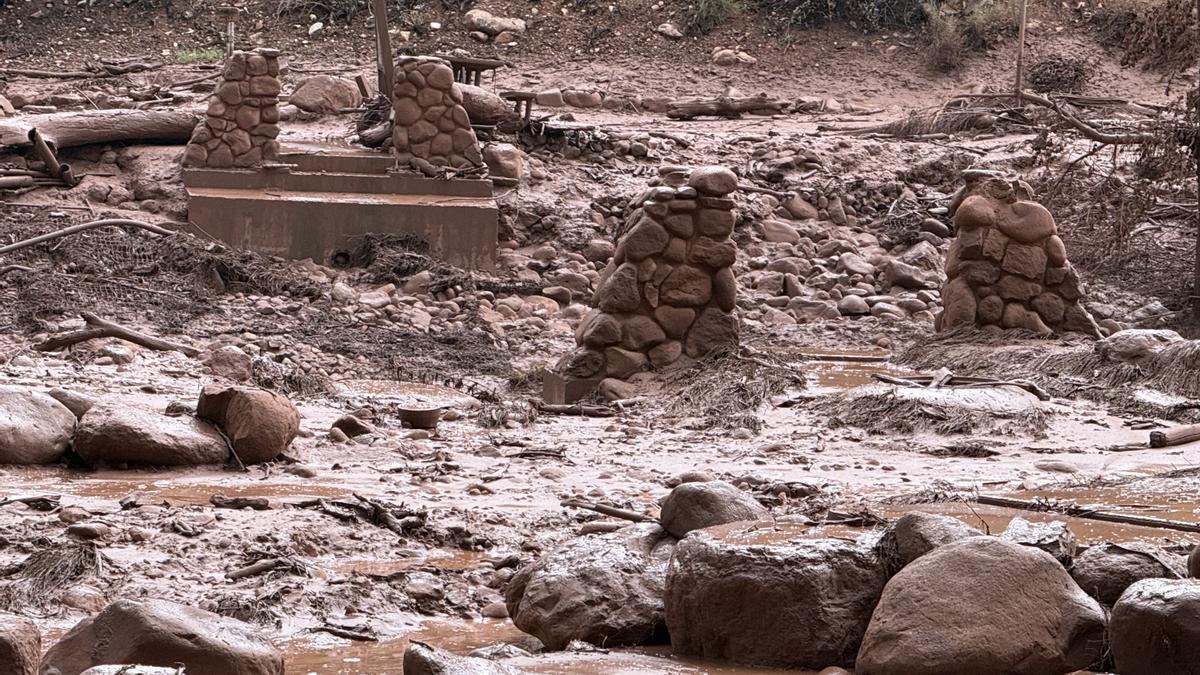 Efectos de las crecidas repentinas ocurridas en el Parque Nacional del Gran Cañón.