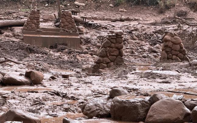 Efectos de las crecidas repentinas ocurridas en el Parque Nacional del Gran Cañón.