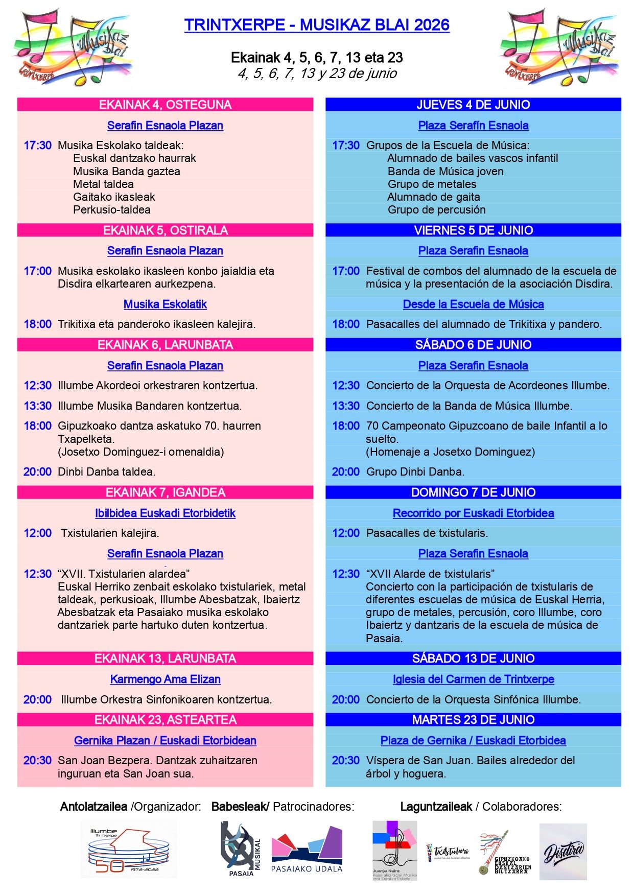 Programa completo del ciclo.