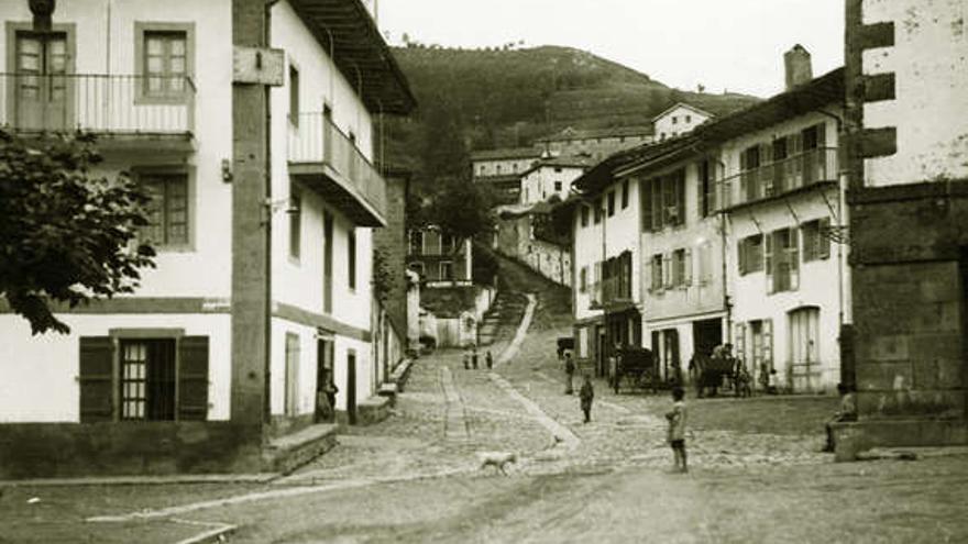 San Juan kaleko argazki zahar bat.
