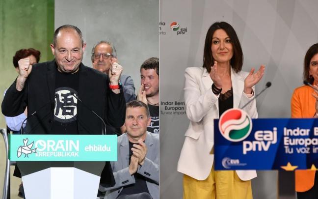 Pernando Barrena y Oihane Agirregoitia.