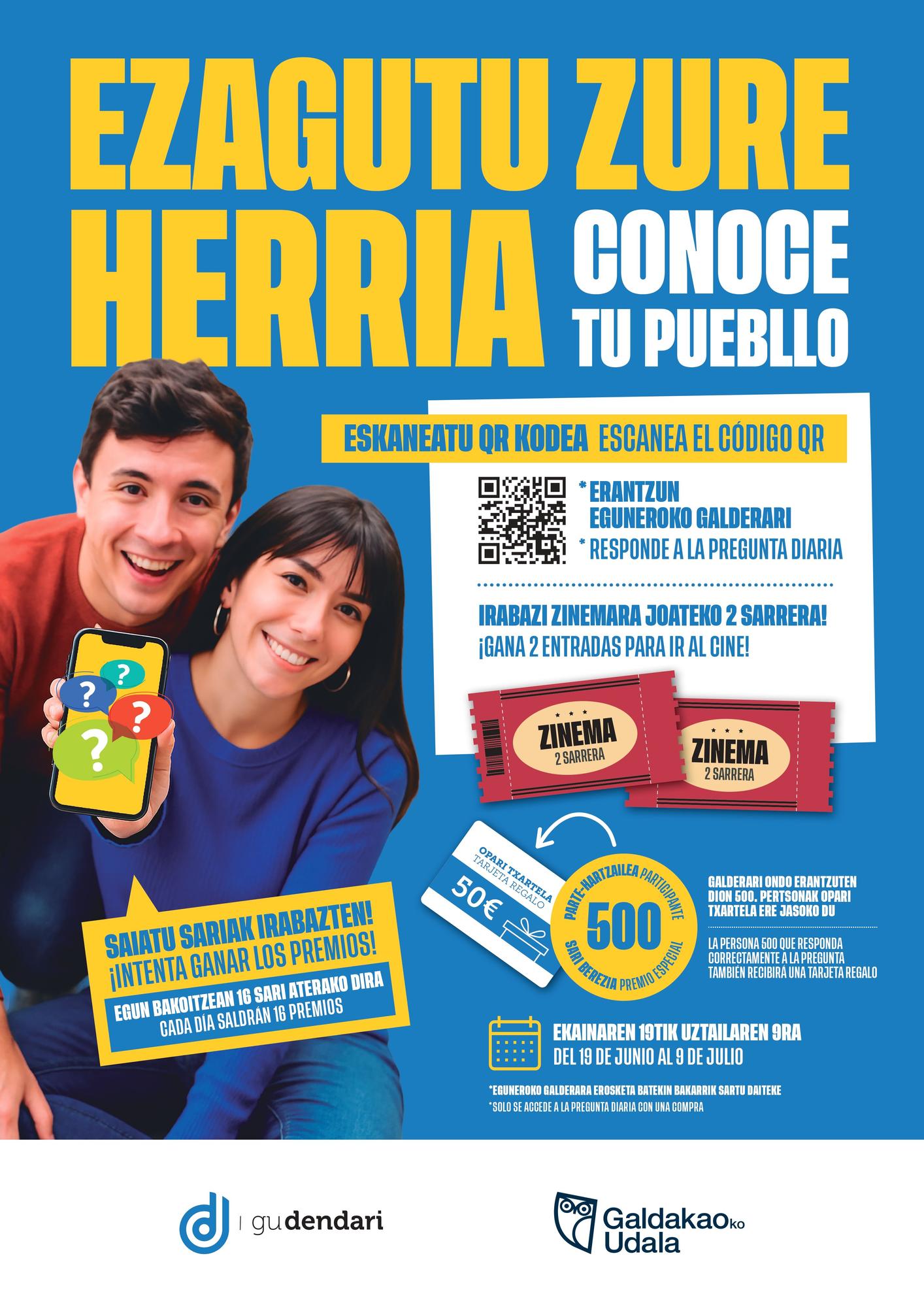 Comprar en Galdakao y conocer el municipio puede servir para ganar premios