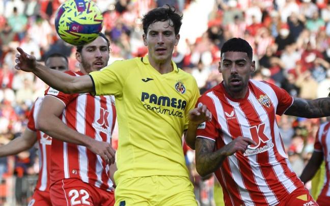 Imagen del encuentro entre el Almería y el Villarreal.