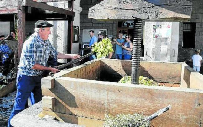 La elaboración del mosto Sagar Uzta