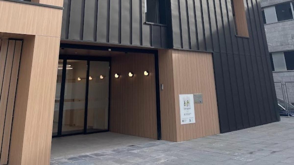 Vista del centro social de Torrekua, a pocos días de su inauguración.