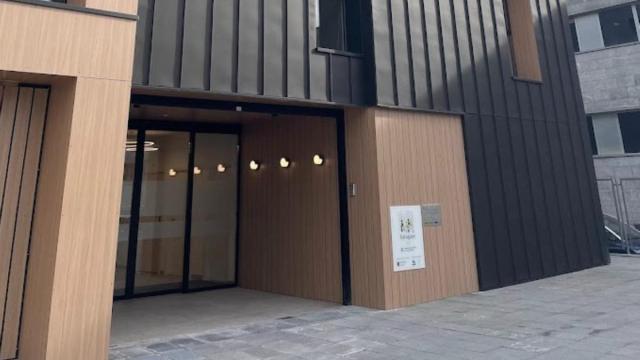 Vista del centro social de Torrekua, a pocos días de su inauguración.