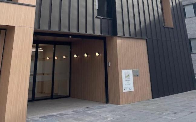 Vista del centro social de Torrekua, a pocos días de su inauguración.