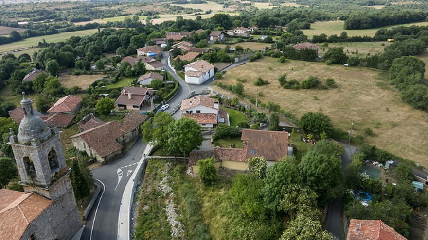 La localidad de Ondategi en el municipio de Zigoitia