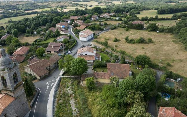La localidad de Ondategi en el municipio de Zigoitia