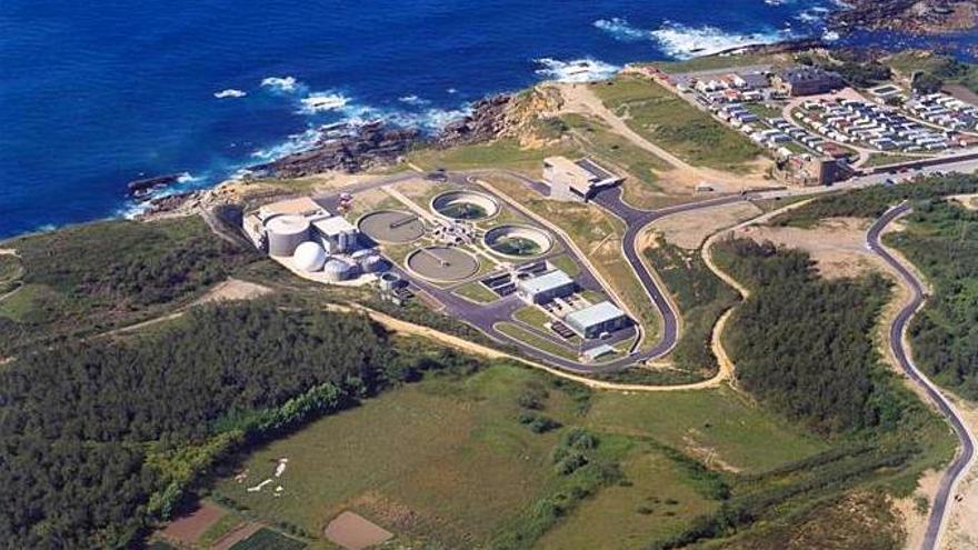 Foto aérea del la Estación Depuradora de Aguas Residuales (EDAR) de Atalerreka.