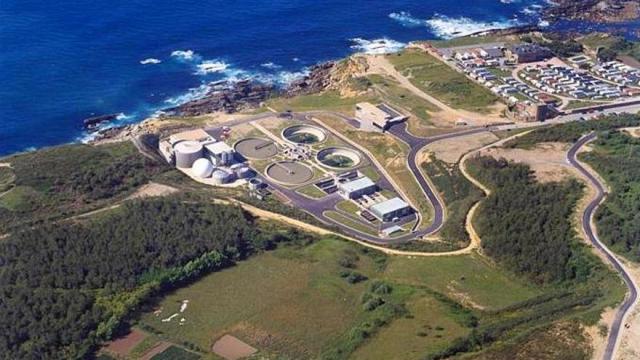 Foto aérea del la Estación Depuradora de Aguas Residuales (EDAR) de Atalerreka.