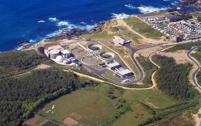 Foto aérea del la Estación Depuradora de Aguas Residuales (EDAR) de Atalerreka.