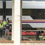 El tren en el que se ha localizado el cadáver del joven.