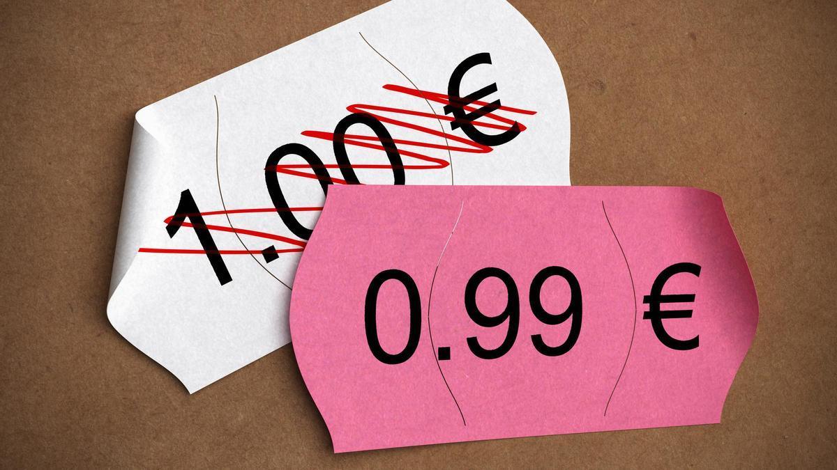 Los precios terminados en 0,99 se perciben como más atractivos.