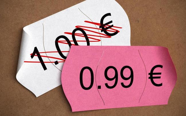 Los precios terminados en 0,99 se perciben como más atractivos.