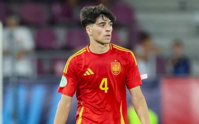 Jon Martín en un partido con España. RFEF