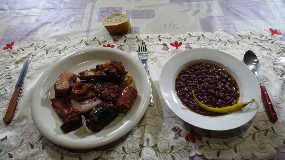 Los caparrones con sacramentos.