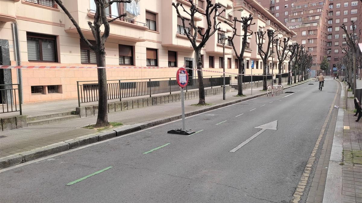 Tramo de la calle donde se ejecutarán las obras de peatonalización durante aproximadamente un mes.