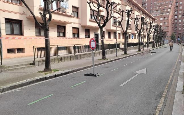 Tramo de la calle donde se ejecutarán las obras de peatonalización durante aproximadamente un mes.