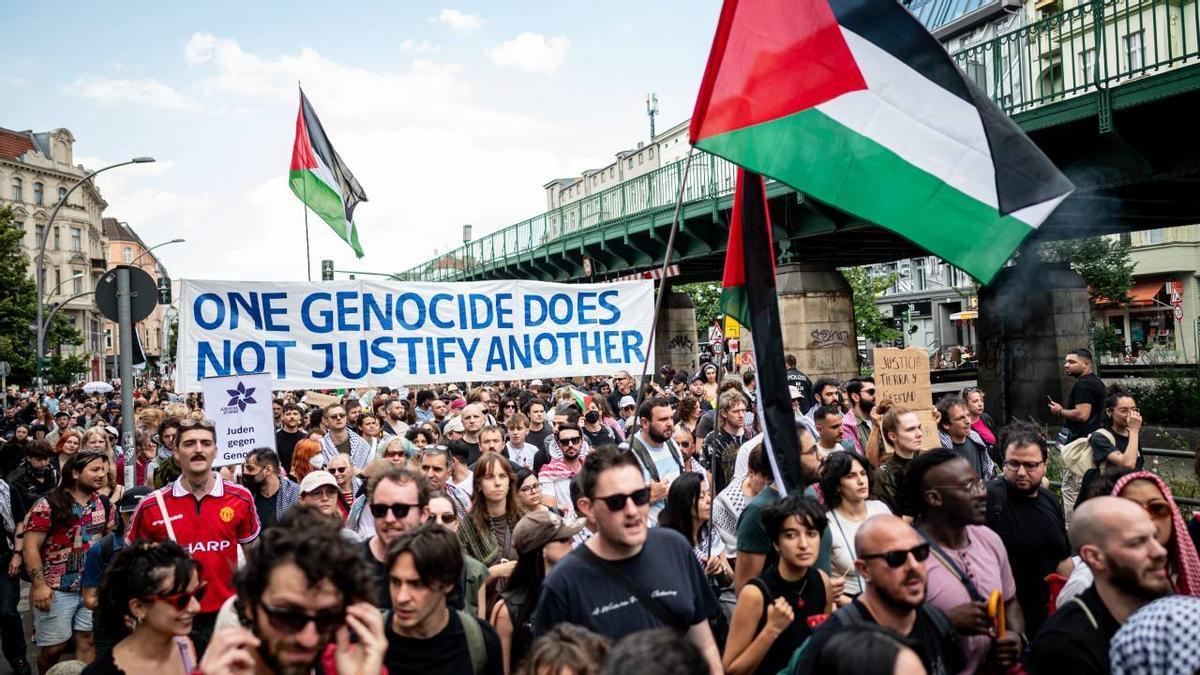 Casi 70 arrestados durante una manifestación propalestina en Berlín