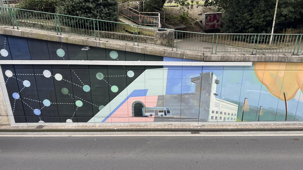 Mural de Xabier Anunzibai en Beasain.