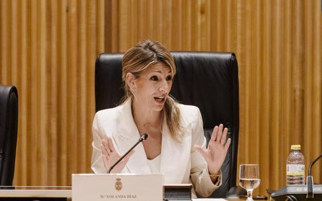 Yolanda Díaz participa en una jornada parlamentaria sobre el sector bancario en el Congreso de los Diputados. / EP Yolanda Díaz participa en una jornada parlamentaria sobre el sector bancario en el Congreso de los Diputados.