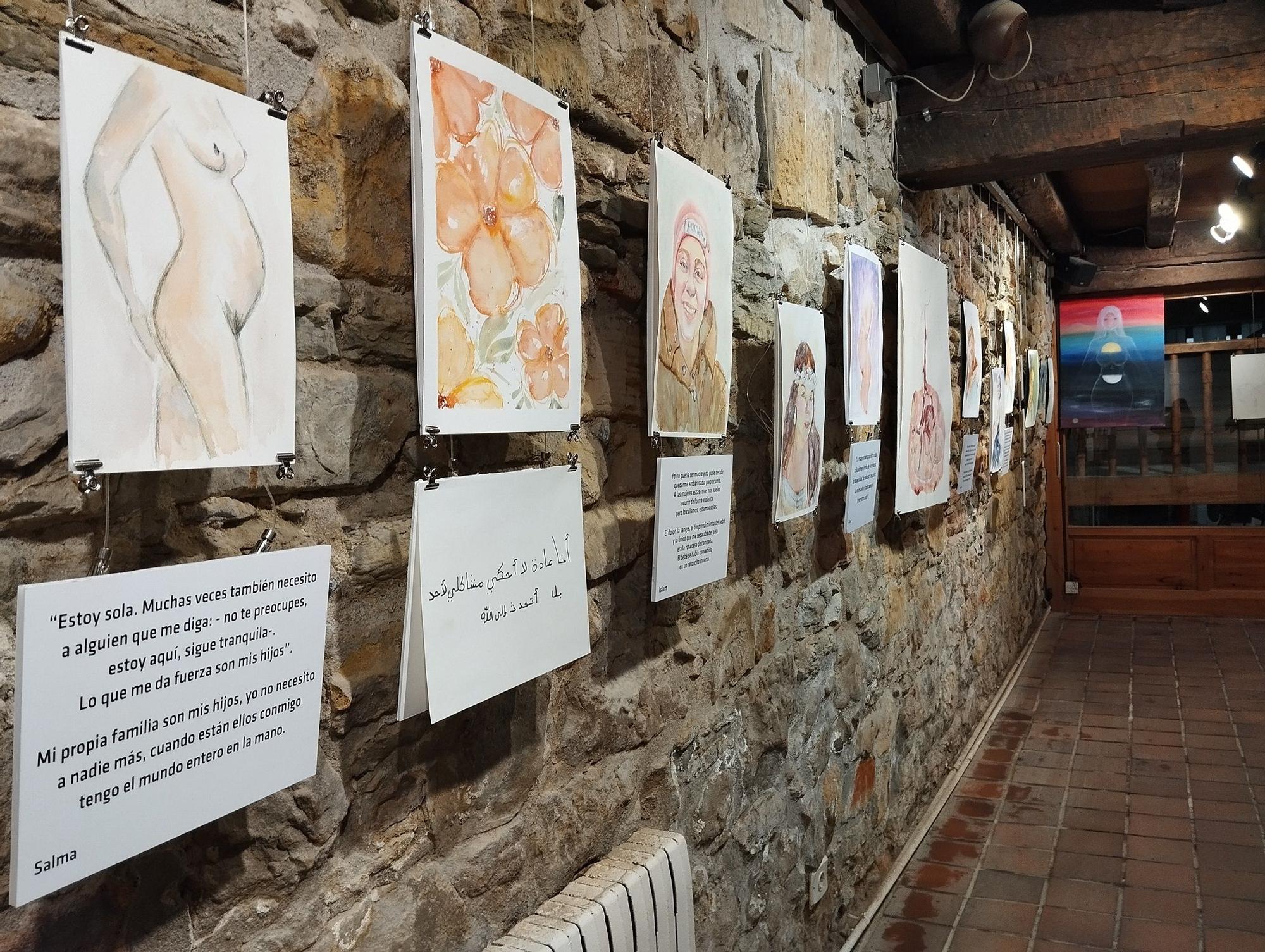 Las acuarelas realizadas por Sihara Nuño.