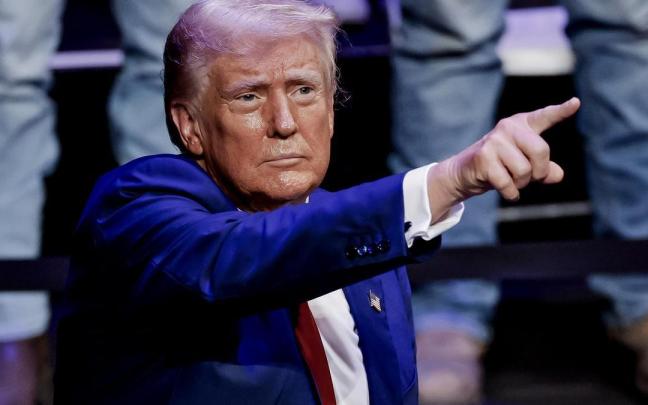 Donald Trump, durante un acto de campaña / ERIK S. LESSER Donald Trump, durante un acto de campaña