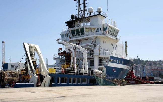 El búque Ártabro' encargado de la búsqueda del 'Villa de Pitanxo'