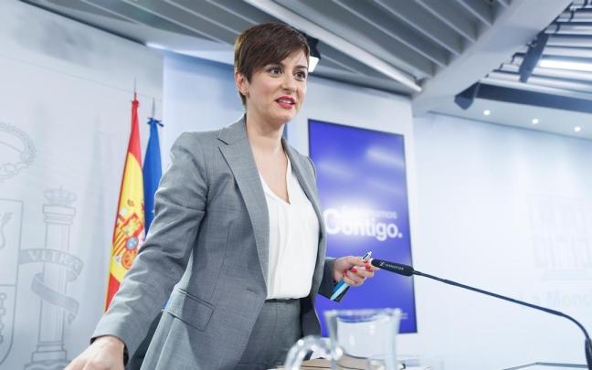La ministra portavoz del Gobierno español, Isabel Rodríguez.