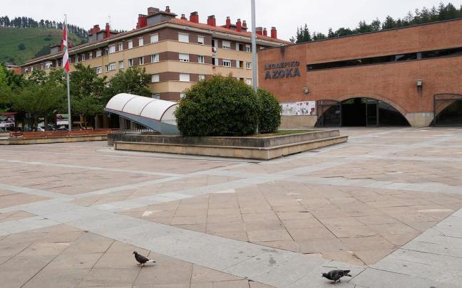 La plaza Euskal Herria de Legazpi.