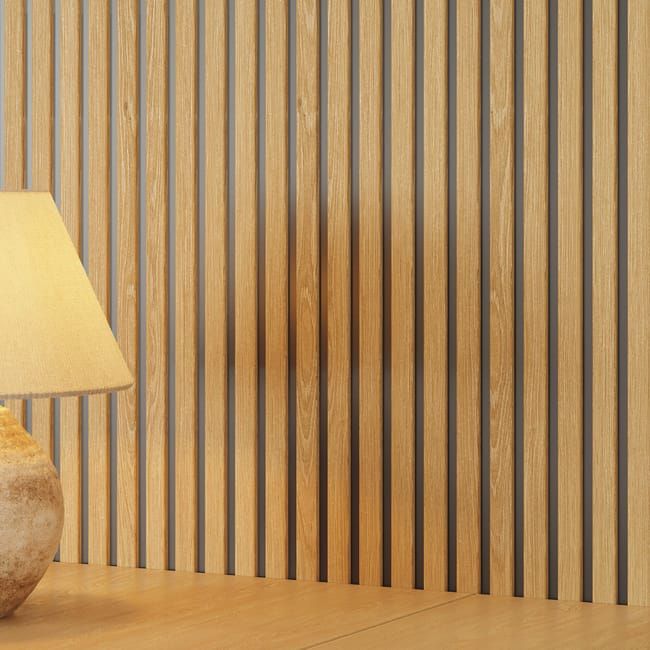 Revestimiento de pared palillería efecto 3D MDF Novo bicolor