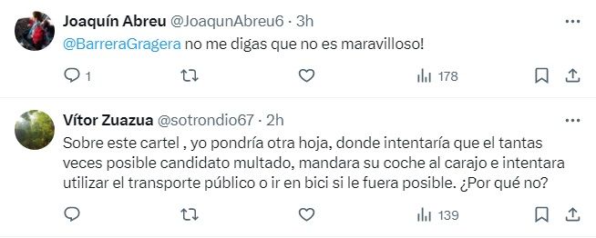 Algunas reacciones al post.