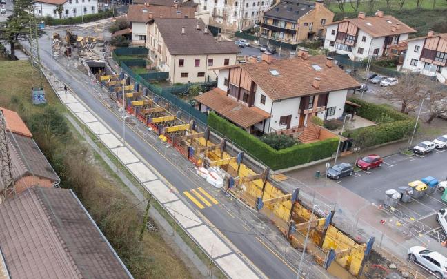 Obras de la primera fase de la regata de Ziako.